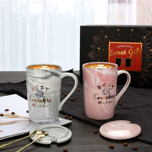 Best Ever Grandma Grandpa Mugs  Promoted Grandparent Gifts